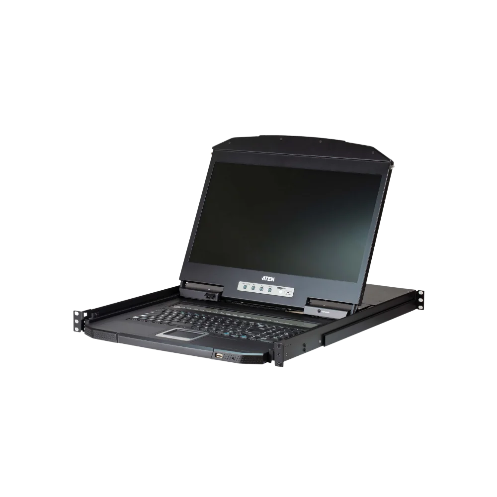 CL3108
8-Port PS/2-USB VGA Single Rail WideScreen LCD KVM Switch