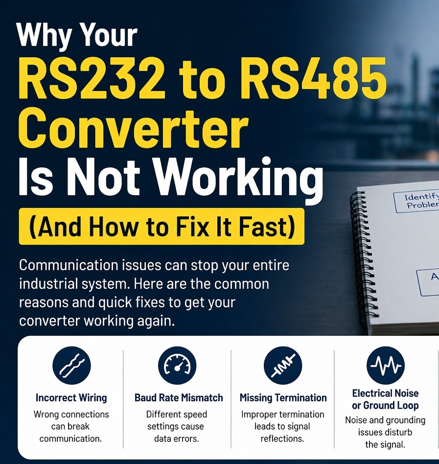 Why Your RS232 to RS485 Converter Is Not Working (And How to Fix It Fast)