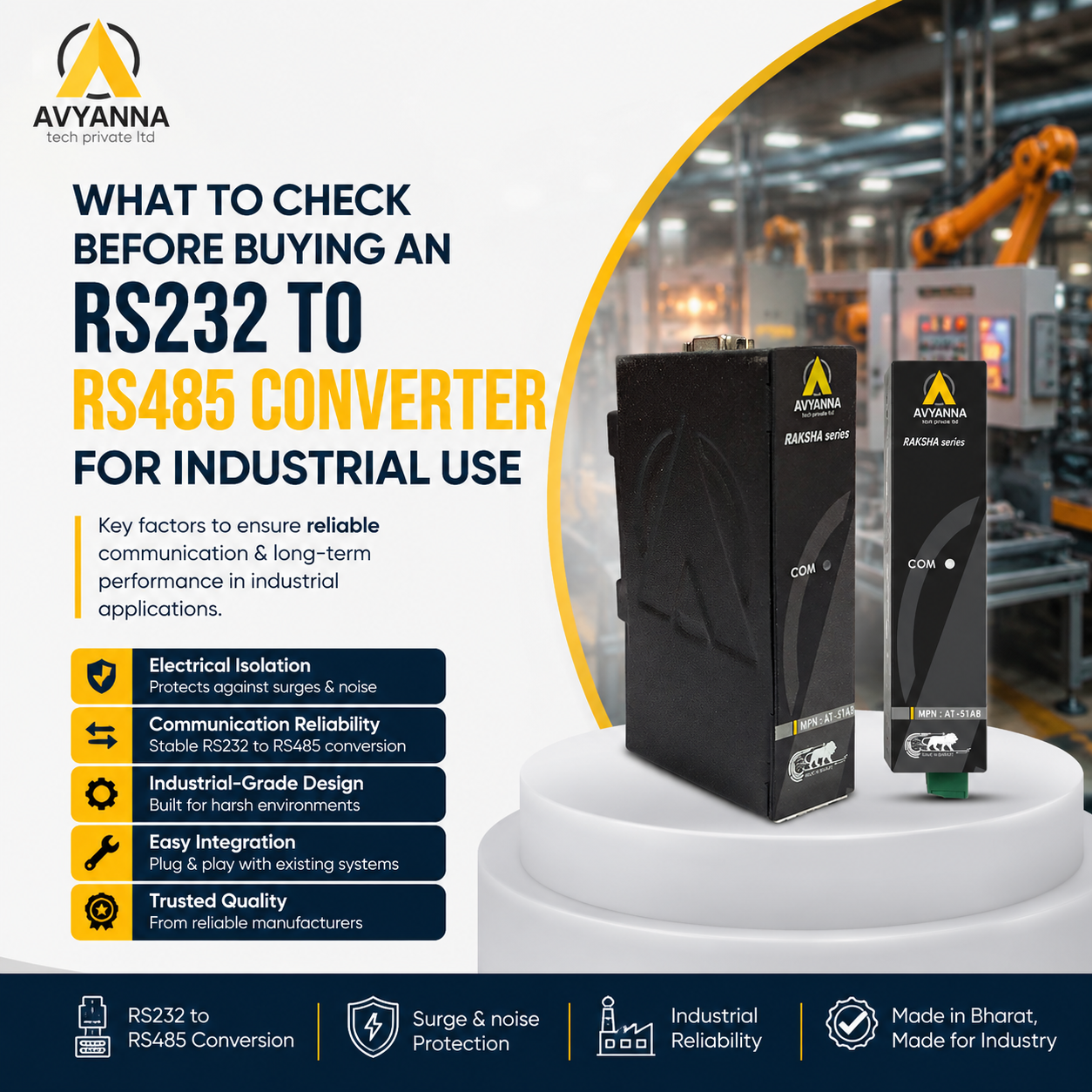 What to Check Before Buying an RS232 to RS485 Converter for Industrial Use